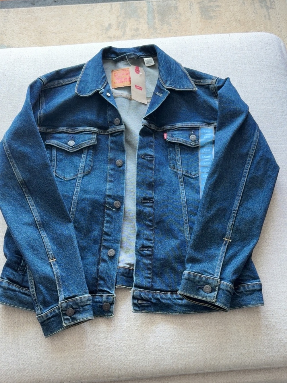Levi's Dark Blue Denim Trucker Jacket - Women's Jean Coat